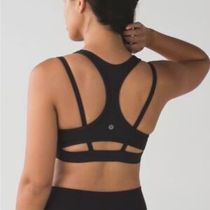 Lululemon | Splendour Bra | Racerback, Cut-Out | Black | Size 8